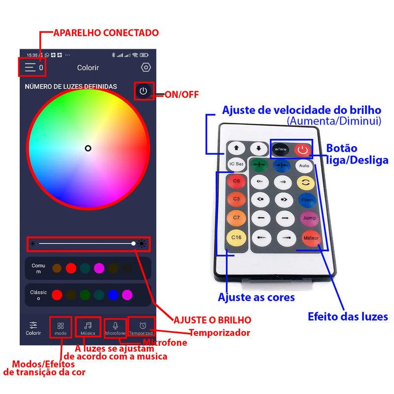 Pisca Pisca Interativo RGB | Transforme sua casa com o clima natalino