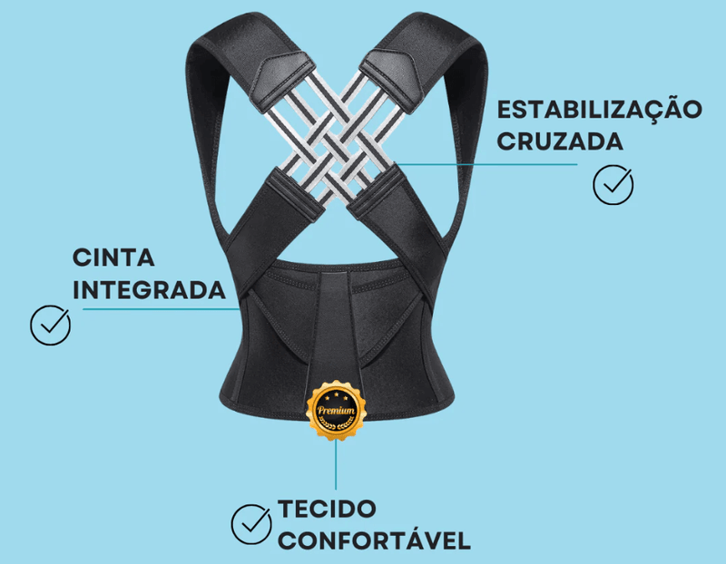 Corretor Postural Ajustável Life Clean